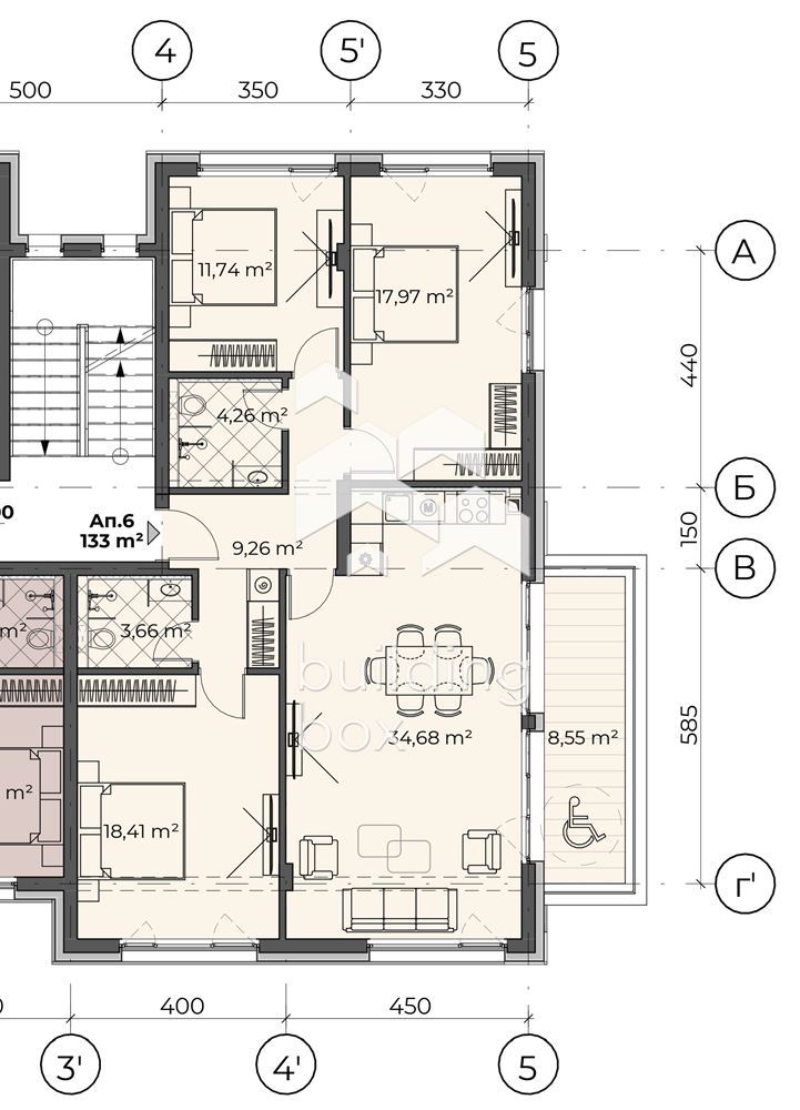 Просторен 4-стаен апартамент в сграда 1 в бутиков комплекс в с.Бистрица - 0