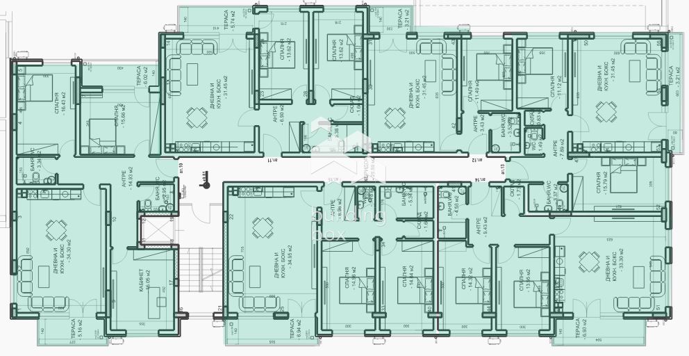 Тристаен апартамент в гр. Пловдив. - 0