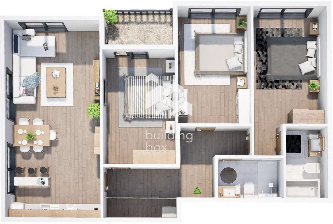 Четиристаен апартамент в нов затворен комплекс - кв. Христо Смирненски - 0