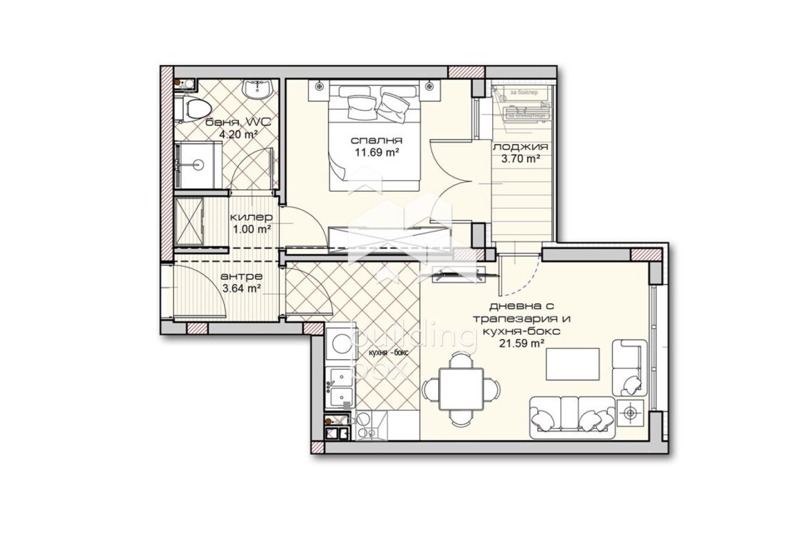 ДВУСТАЕН апартамент в новострояща се сграда - 0