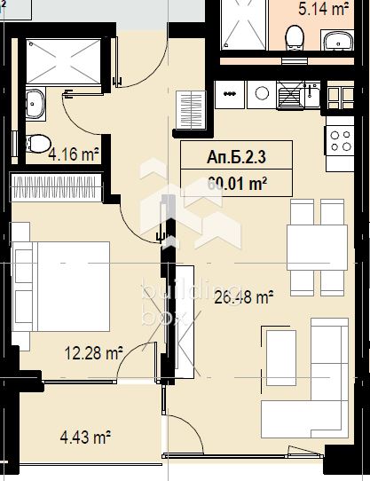 2-стаен апартамент в Камбаните - 0
