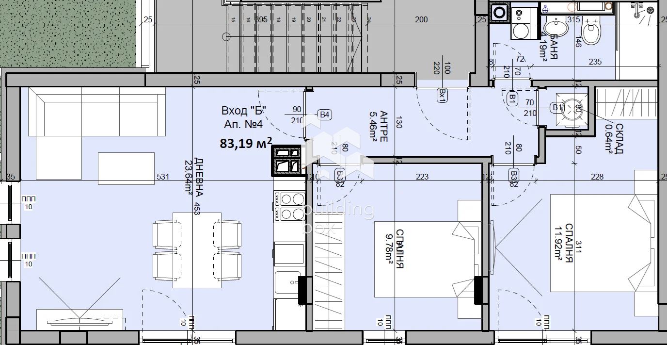 Тристаен апартамент - Манастирски Ливади-Изток - 0