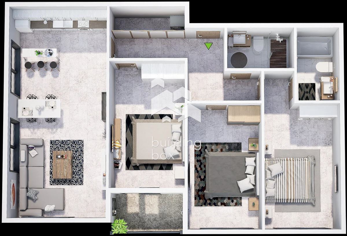 Четиристаен апартамент в нов затворен комплекс - кв. Христо Смирненски - 0