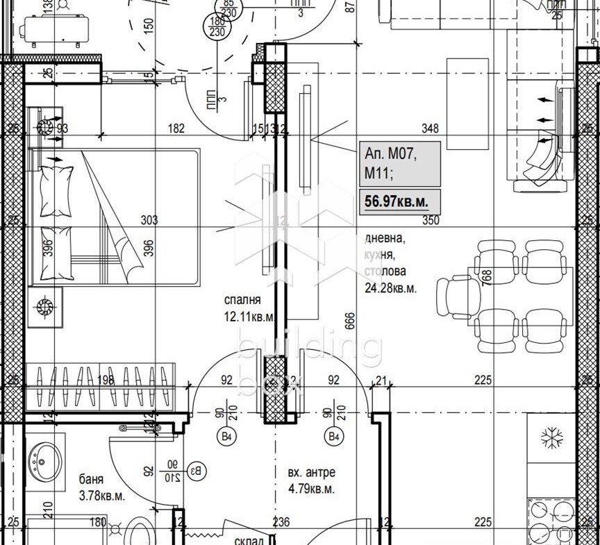 Двустаен апартамент в нов комплекс - кв. Христо Смирненски - 0
