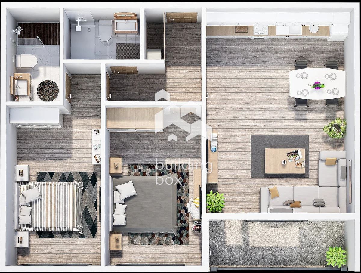 Тристаен апартамент в нов затворен комплекс - кв. Христо Смирненски - 0