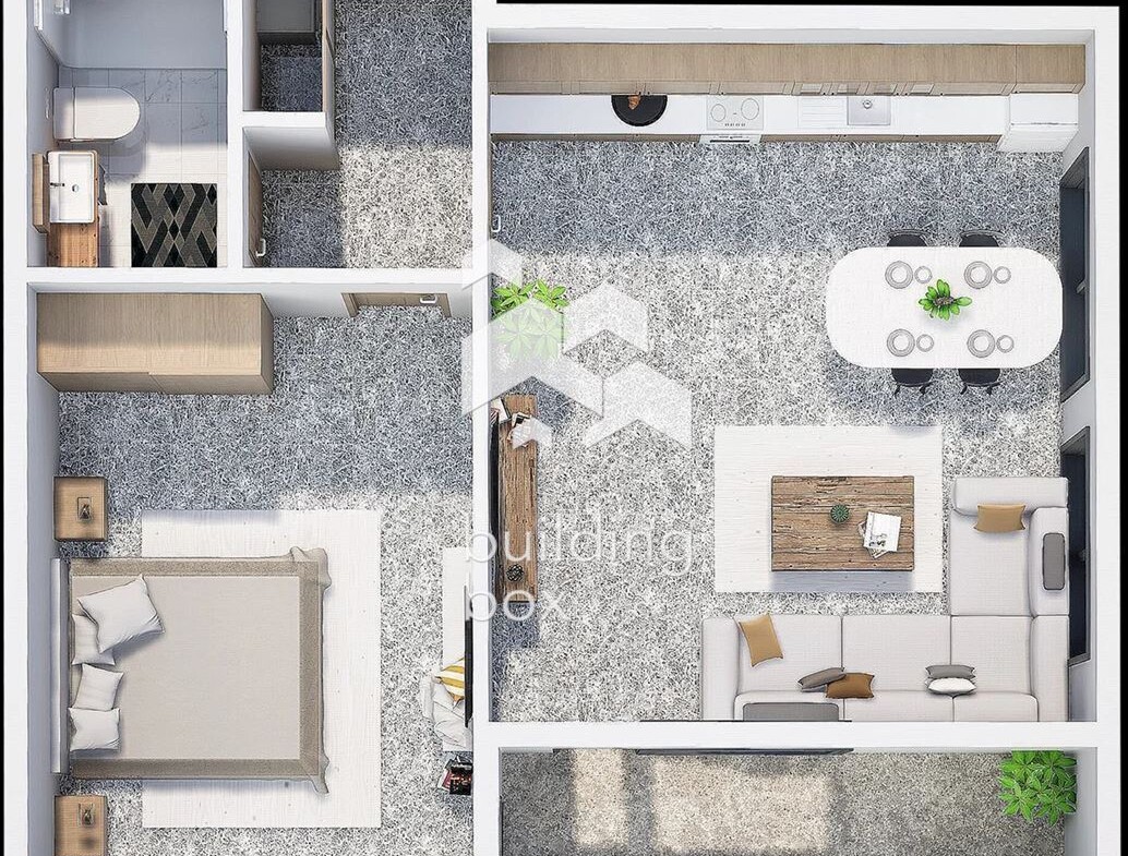 Двустаен апартамент в нов затворен комплекс - кв. Христо Смирненски. - 0