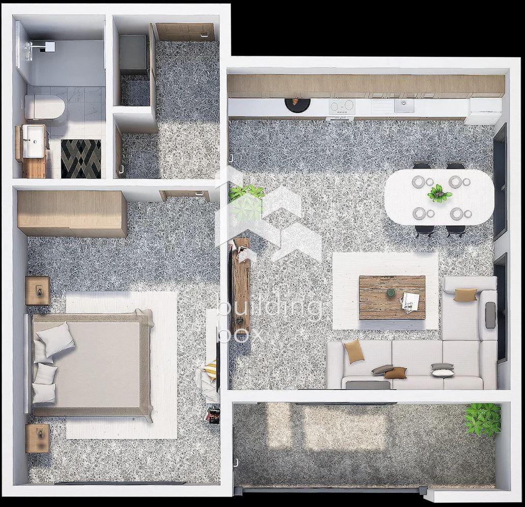 Двустаен апартамент в нов затворен комплекс - кв. Христо Смирненски. - 0