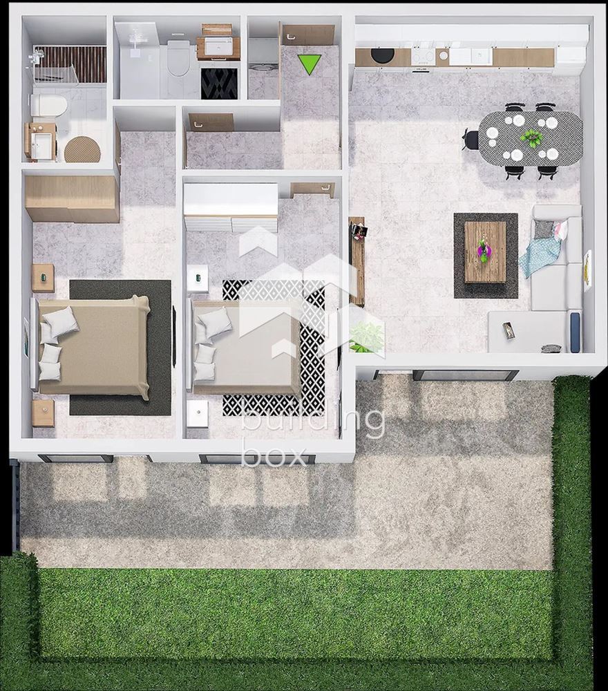 Тристаен апартамент в нов затворен комплекс - кв. Христо Смирненски - 0