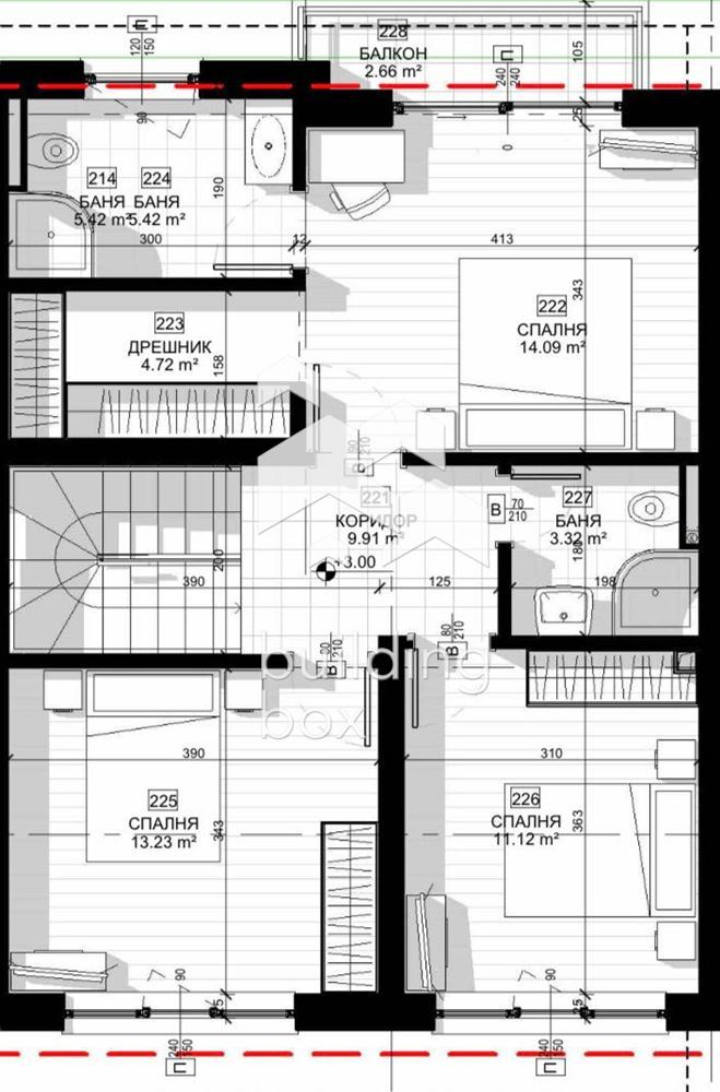 Редови къщи в село Белащица. - 0