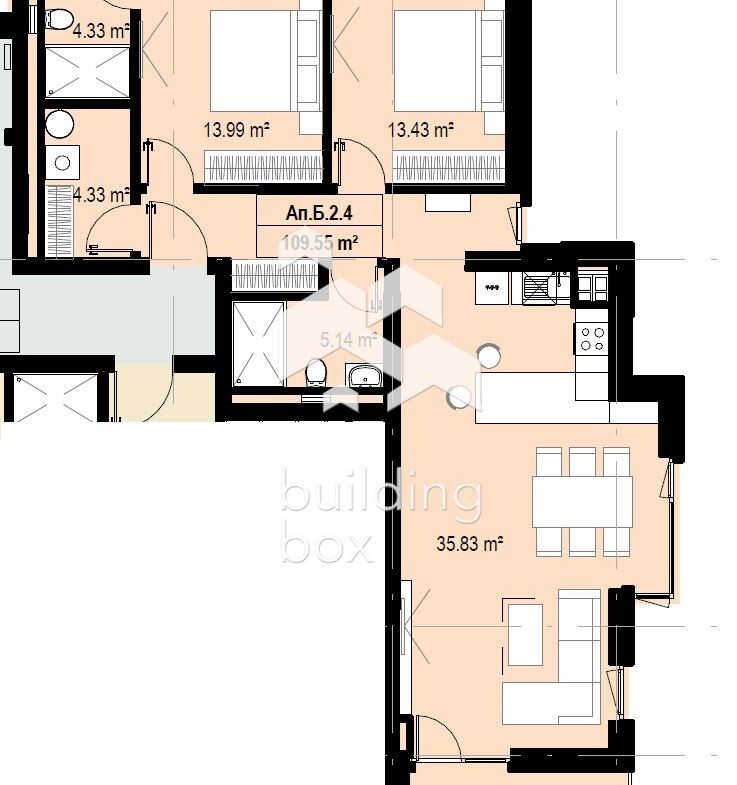 3-стаен апартамент в Камбаните - 0