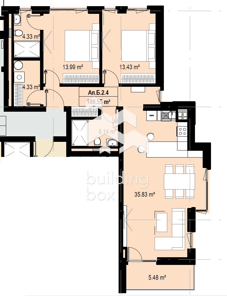 3-стаен апартамент в Камбаните - 0