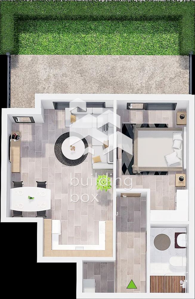 Двустаен апартамент в нов затворен комплекс - кв. Христо Смирненски - 0