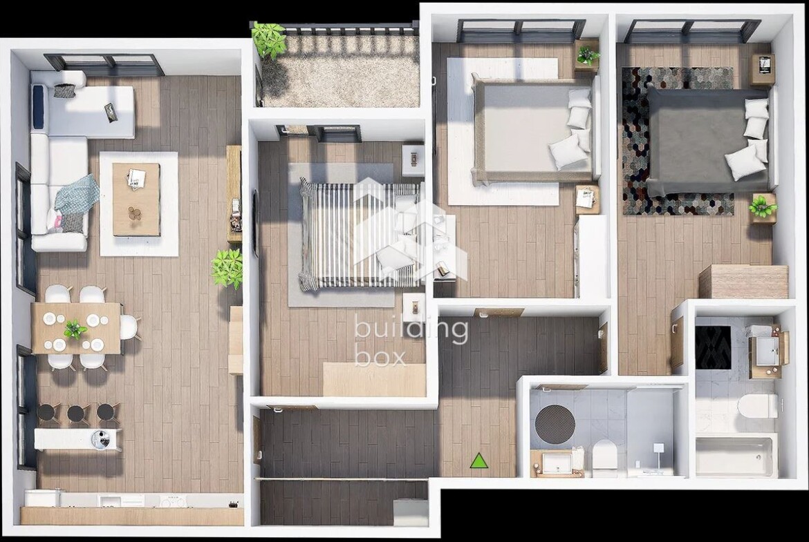 Четиристаен апартамент в нов затворен комплекс - кв. Христо Смирненски - 0