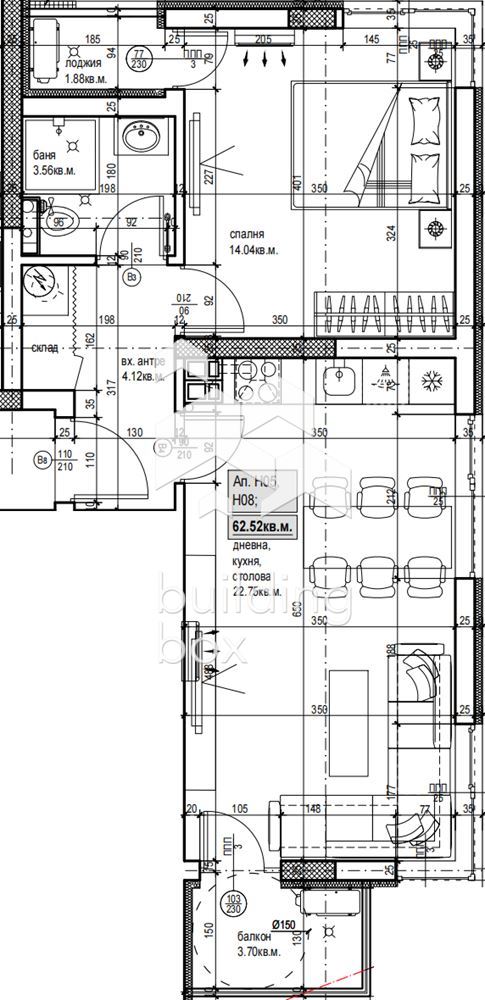 Двустаен апартамент в нов комплекс - кв. Христо Смирненски - 0
