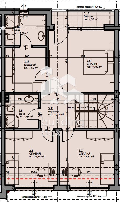Къща с три спални с Акт 14 - 0