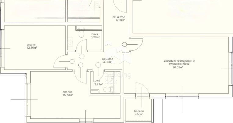 Продава 3 - стаен апаратамент в кв. Овча купел 2 - 0