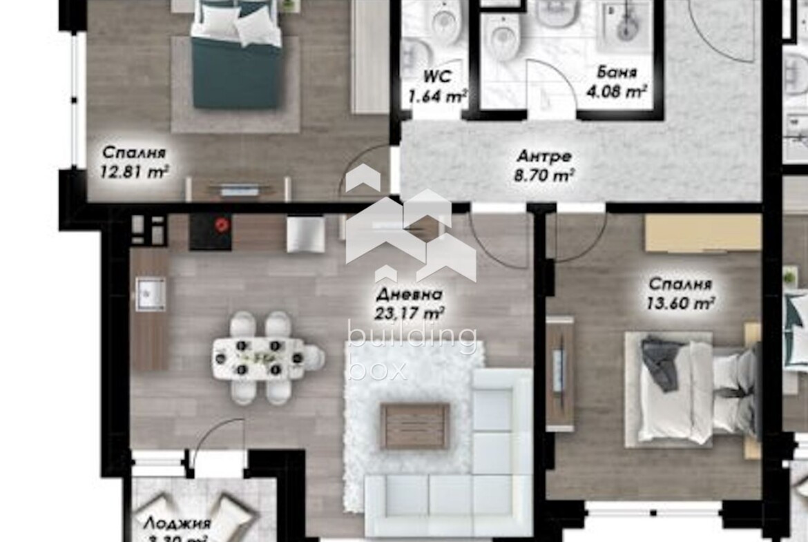 Тристаен апартамент - 0