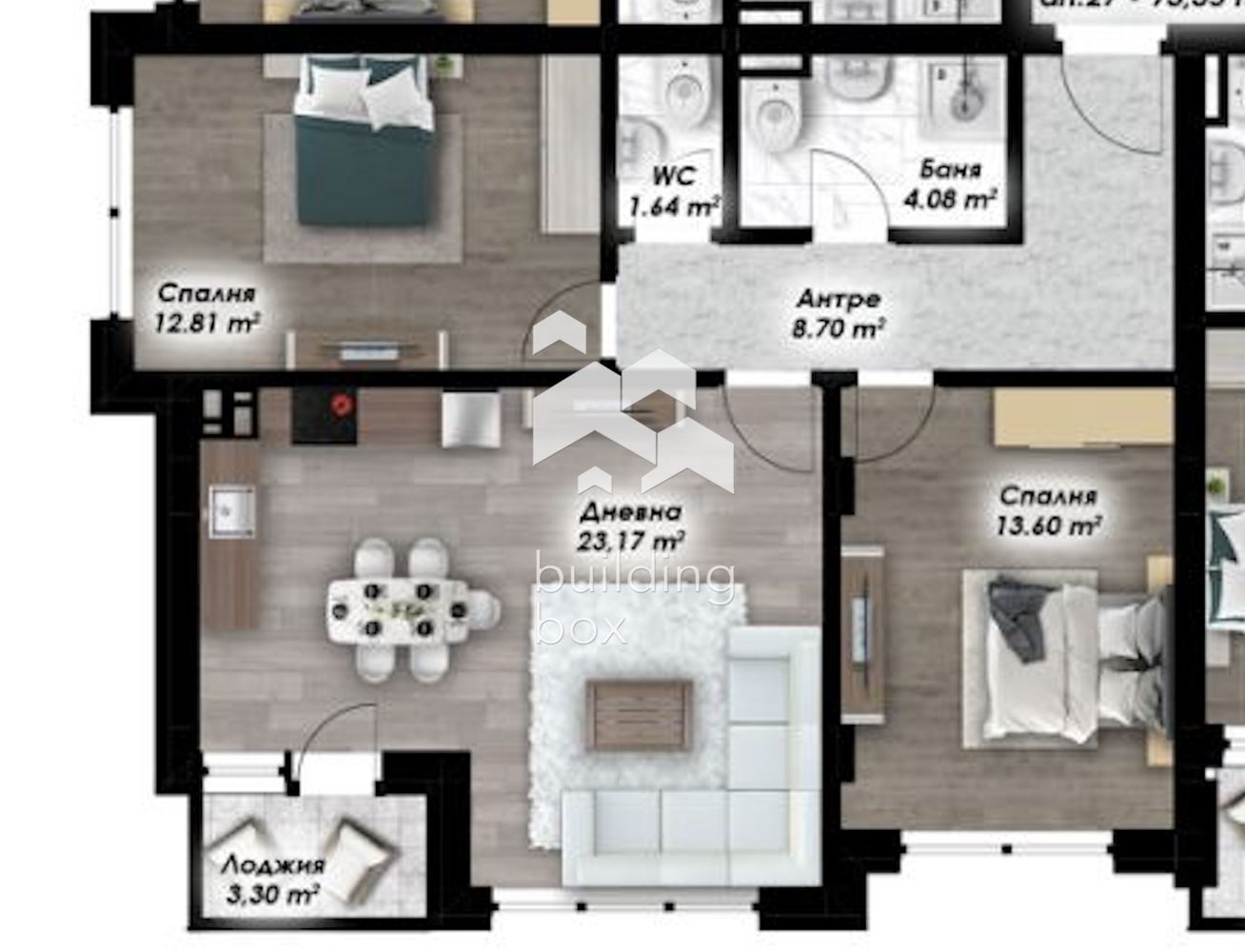 Тристаен апартамент - 0