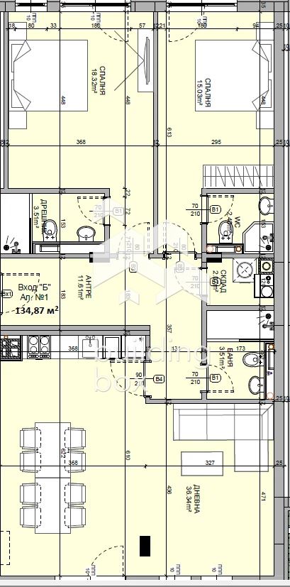 Тристаен апартамент - Манастирски Ливади-Изток - 0