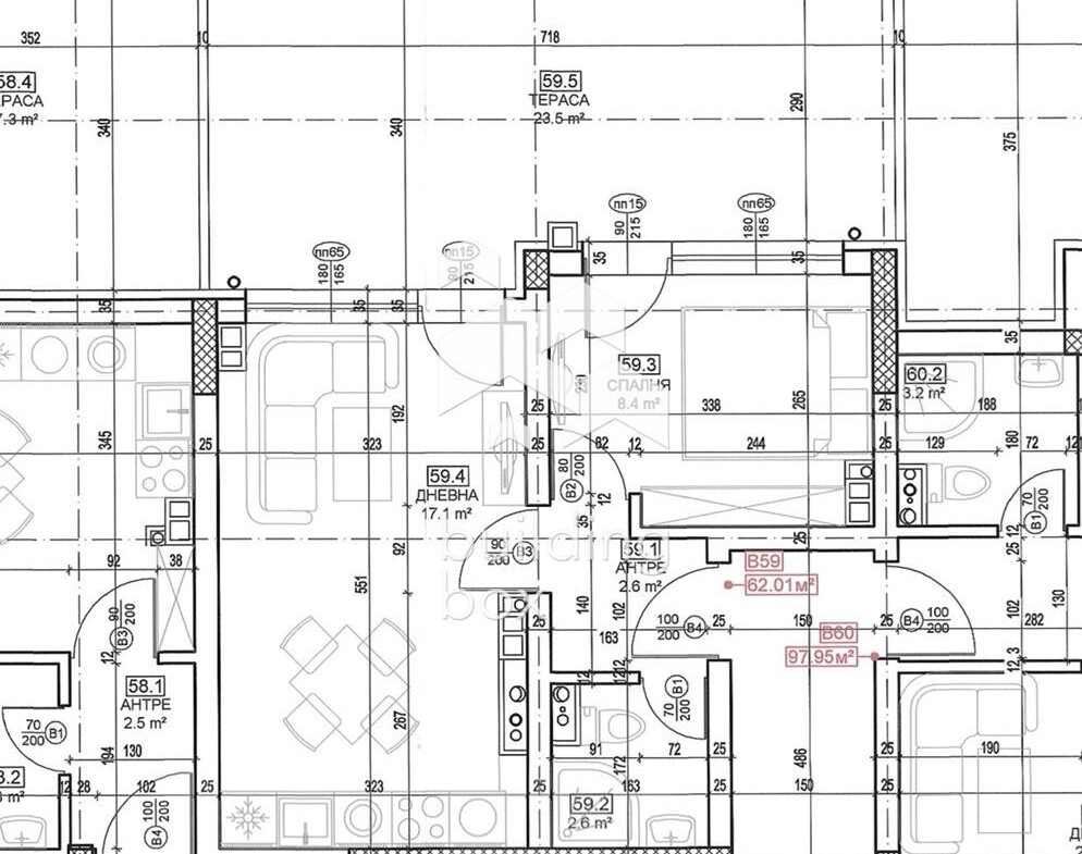 Двустаен апартамент - кв. Малинова долина - 0