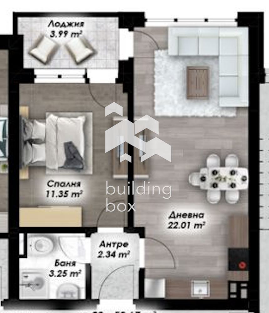 Двустаен апартамент в нова сграда - 0