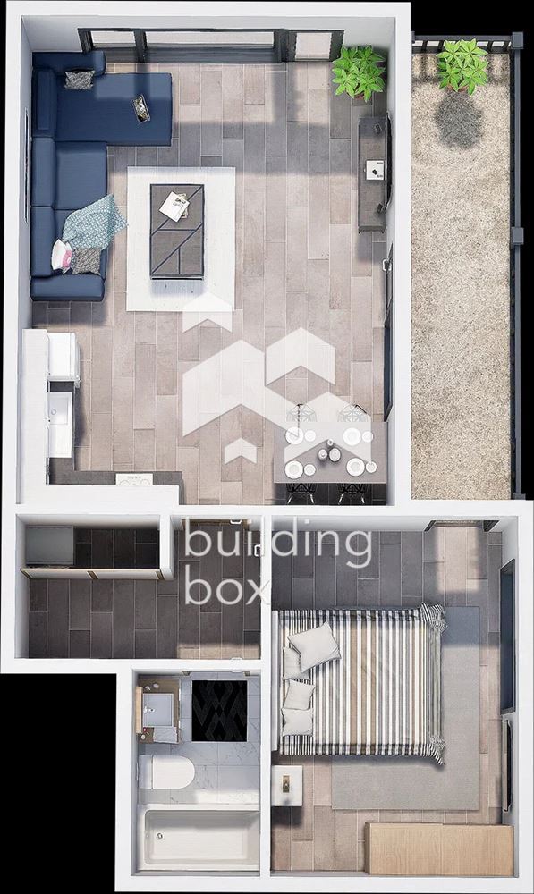 Двустаен апартамент в нов затворен комплекс - кв. Христо Смирненски - 0