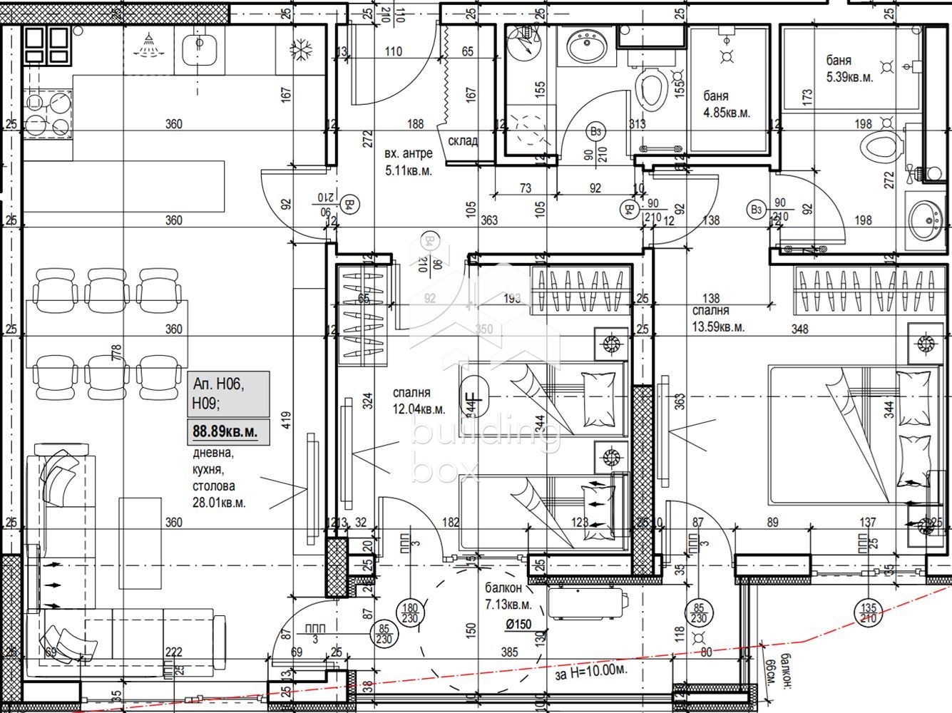 Тристаен апартамент в нов комплекс - кв. Христо Смирненски - 0