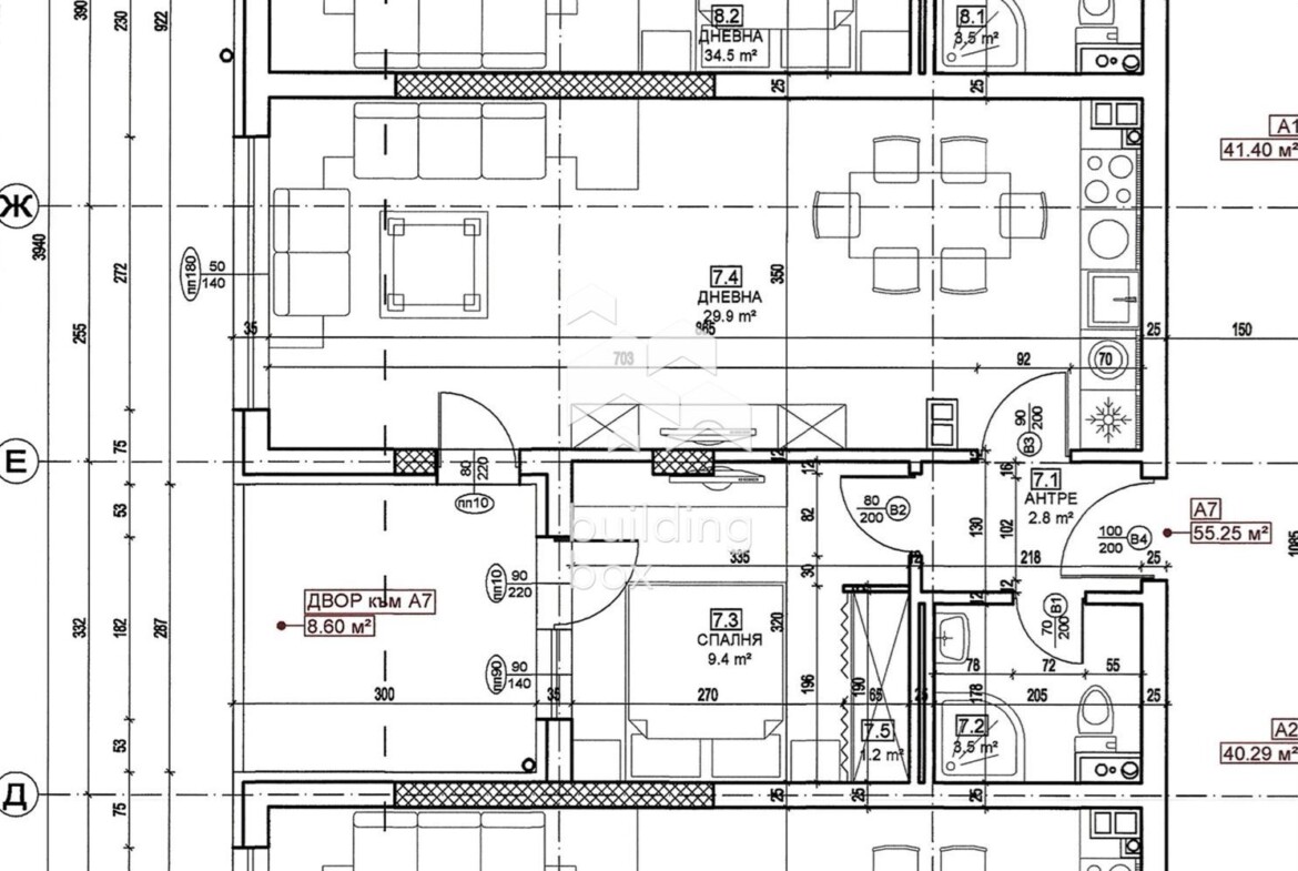 Двустаен апартамент с АКТ 16 - 0
