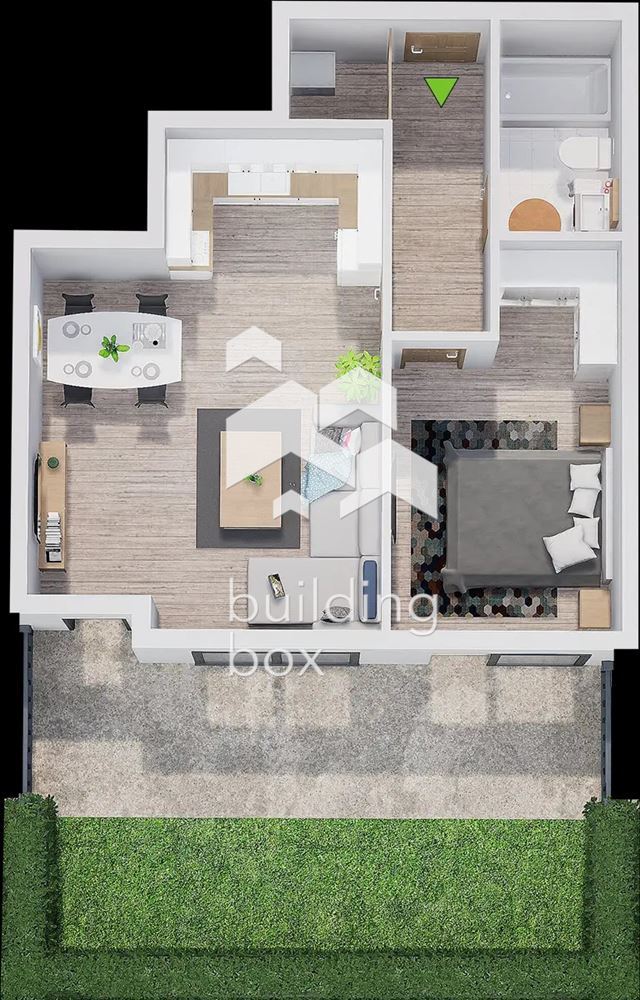 Двустаен апартамент в нов затворен комплекс - кв. Христо Смирненски - 0