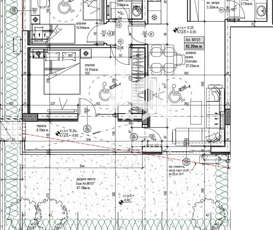 Тристаен апартамент - кв. Христо Смирненски - 0