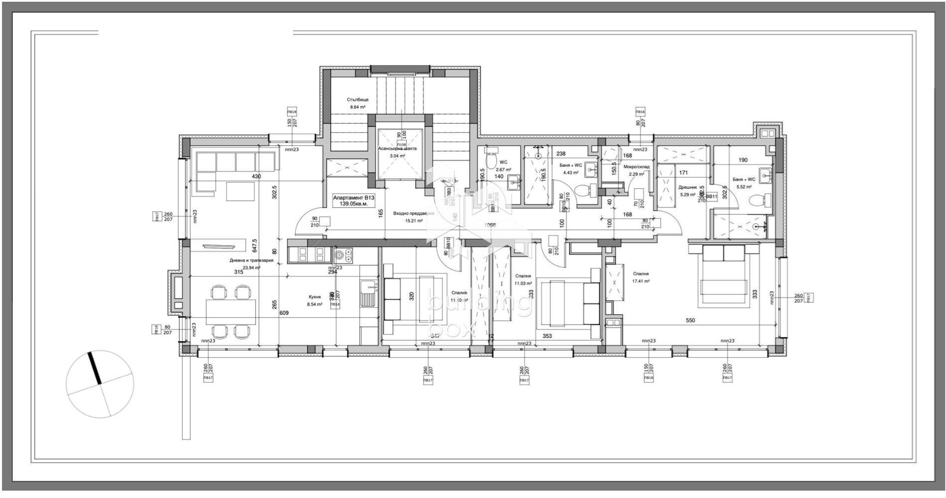 Четиристаен апартамент с 360 градусова гледка - 0