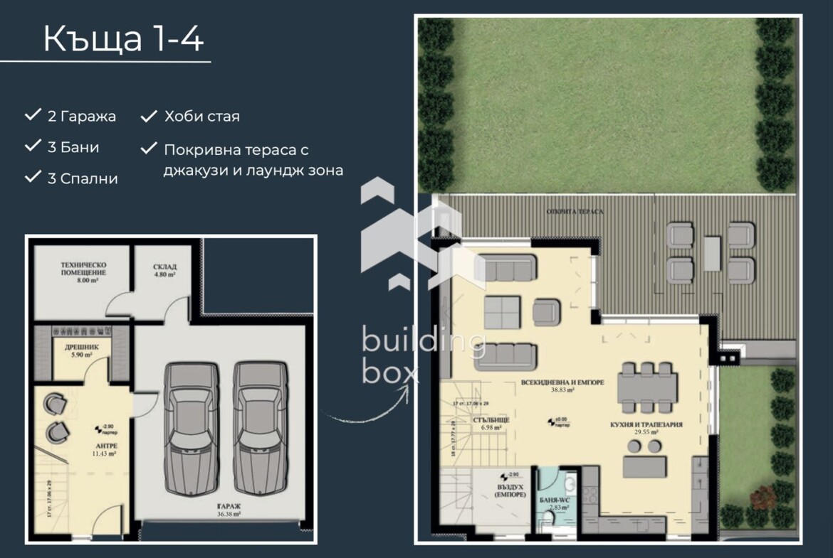 Къща в затворен комплекс - с. Панчарево - 0
