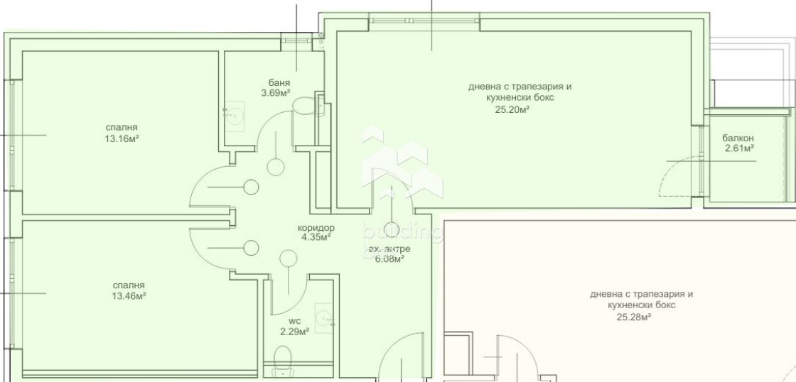 Тристаен апартамент в кв. Овча купел 2 - 0