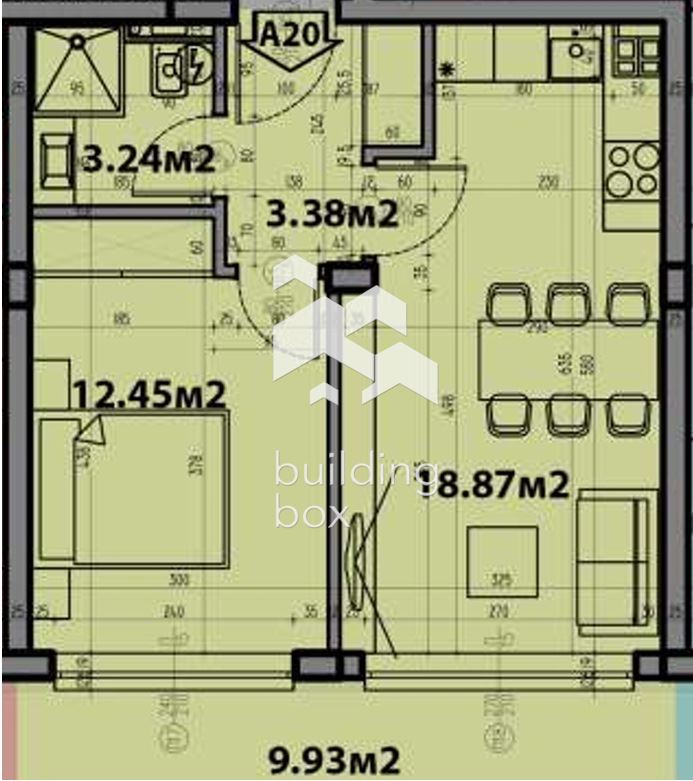 Двустаен апартамент в новострояща се сграда - 0