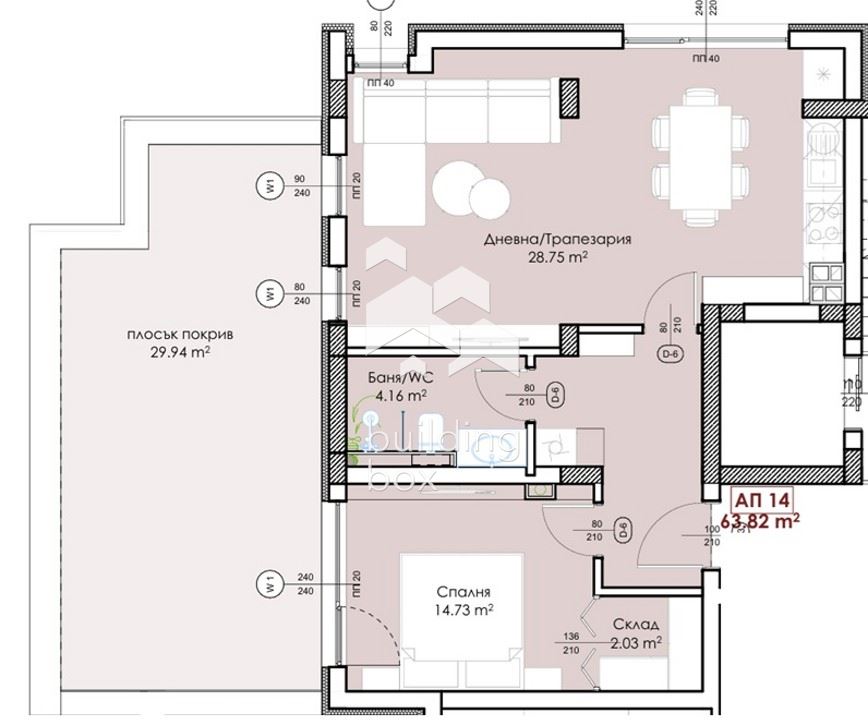 Апартамент в бутикова жилищна сграда, разположена срещу Младежкия хълм - 0