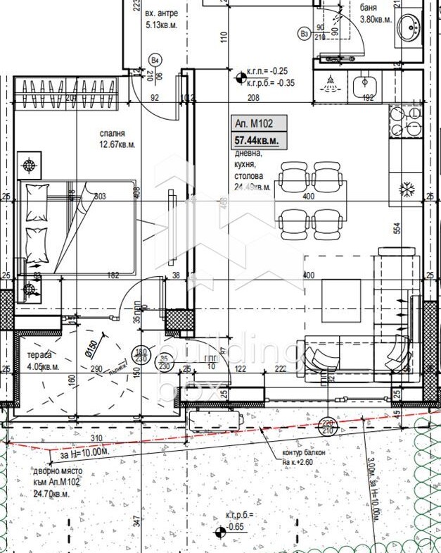 Двустаен апартамент в нов комплекс - кв. Христо Смирненски - 0