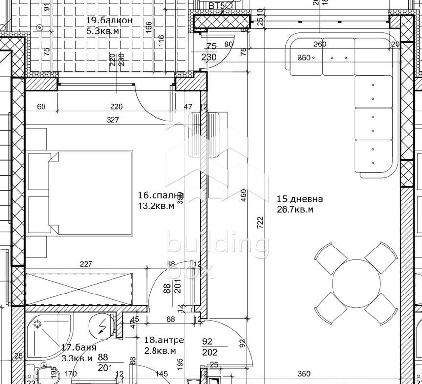 Двустаен апартамент с акт 14 - 0