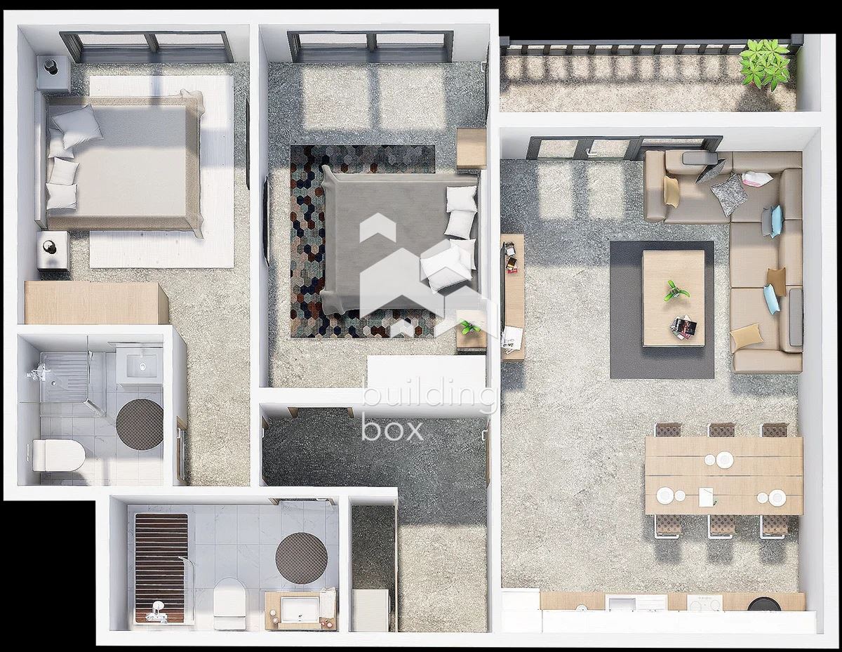 Тристаен апартамент в нов затворен комплекс - кв. Христо Смирненски - 0