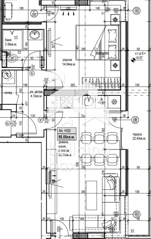 Двустаен апартамент в нов комплекс - кв. Христо Смирненски - 0