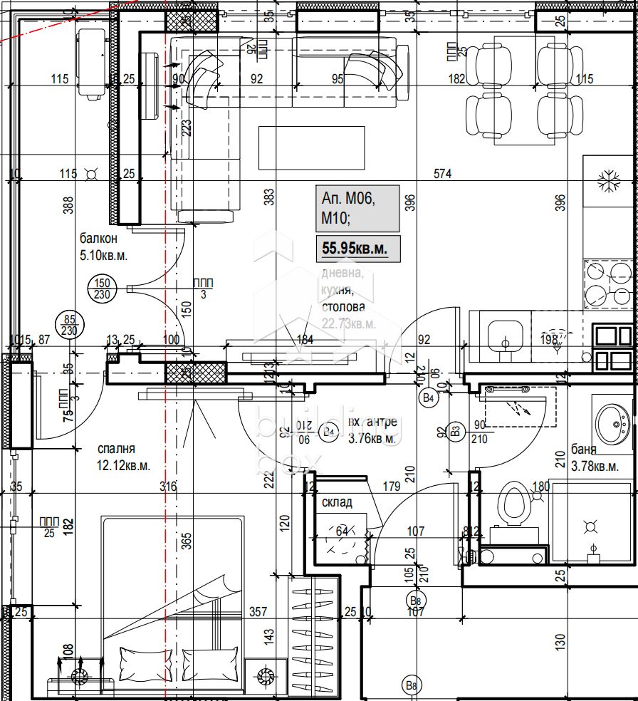 Двустаен апартамент в нов комплекс - кв. Христо Смирненски - 0