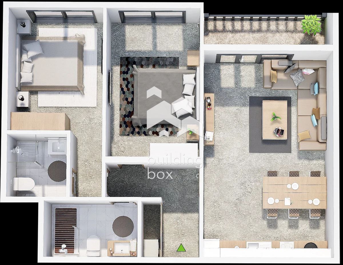 Тристаен апартамент в нов затворен комплекс - кв. Христо Смирненски - 0