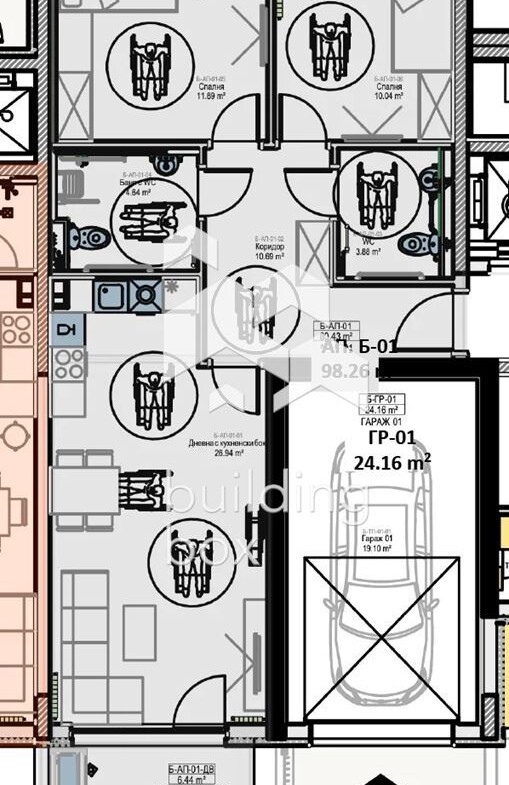 Тристаен апартамент - ж.к. "Младост 2" - 0