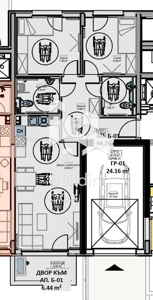 Тристаен апартамент - ж.к. "Младост 2" - 0