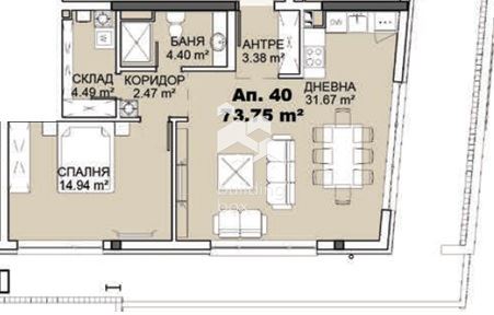 Двустаен апартамент в кв. Карпузица - 0