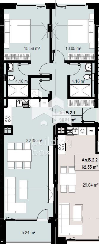 3-стаен апартамент в Камбаните - 0