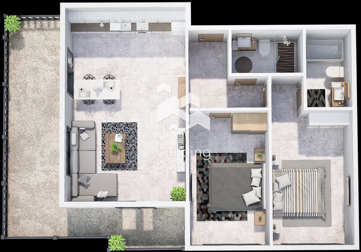 Тристаен апартамент в нов затворен комплекс - кв. Христо Смирненски - 0