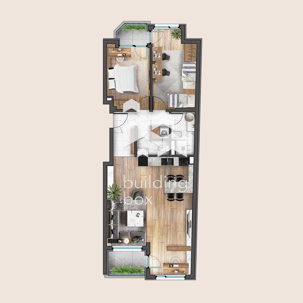 Просторен тристаен апартамент до метростанция „Надежда“ - 0