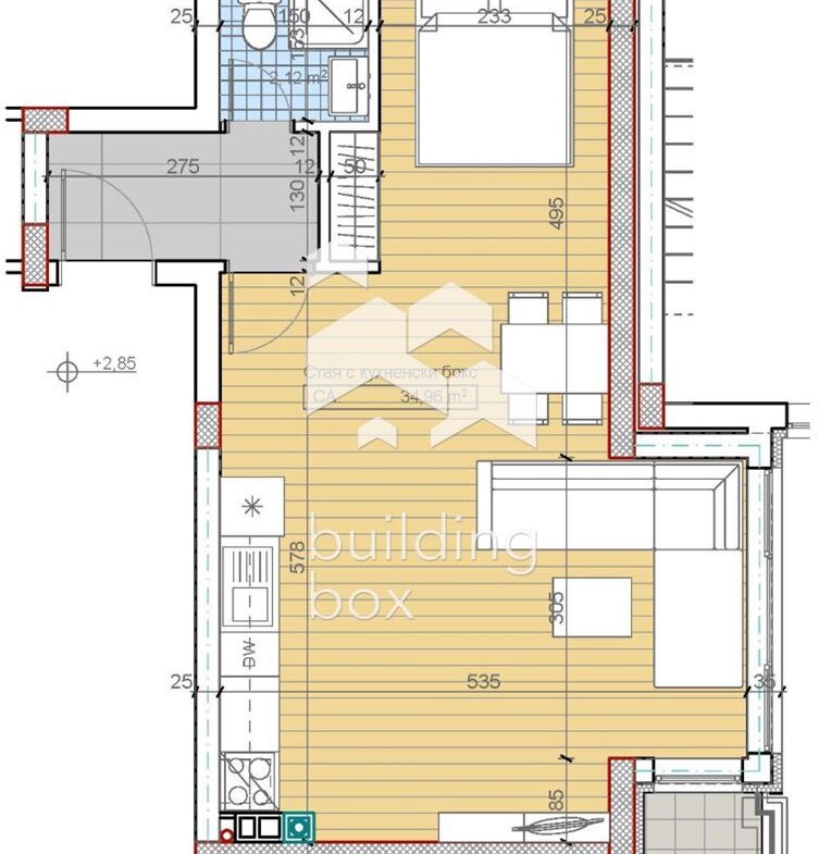 Едностаен апартамент - кв. Бояна - 0