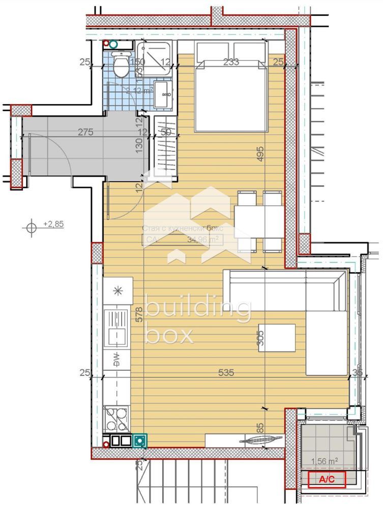 Едностаен апартамент - кв. Бояна - 0