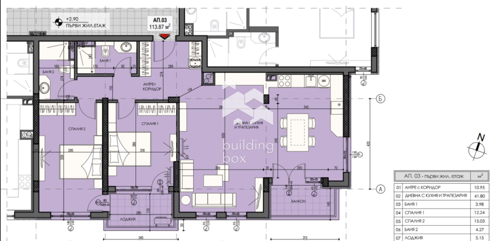 Тристаен апартамент с подземен гараж в новострояща се сграда - кв. Лагера - 0
